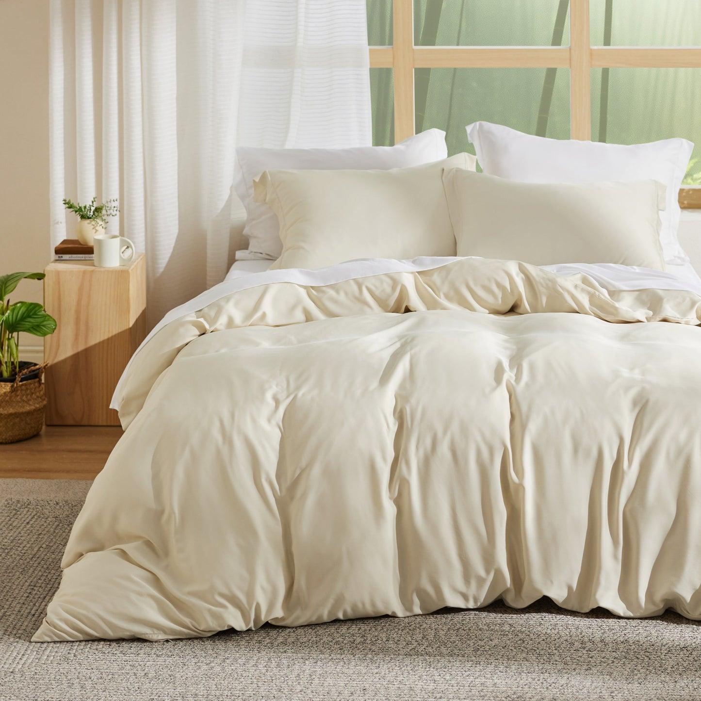 PureWovenTM Rayon Derived from Bamboo Duvet Cover Set