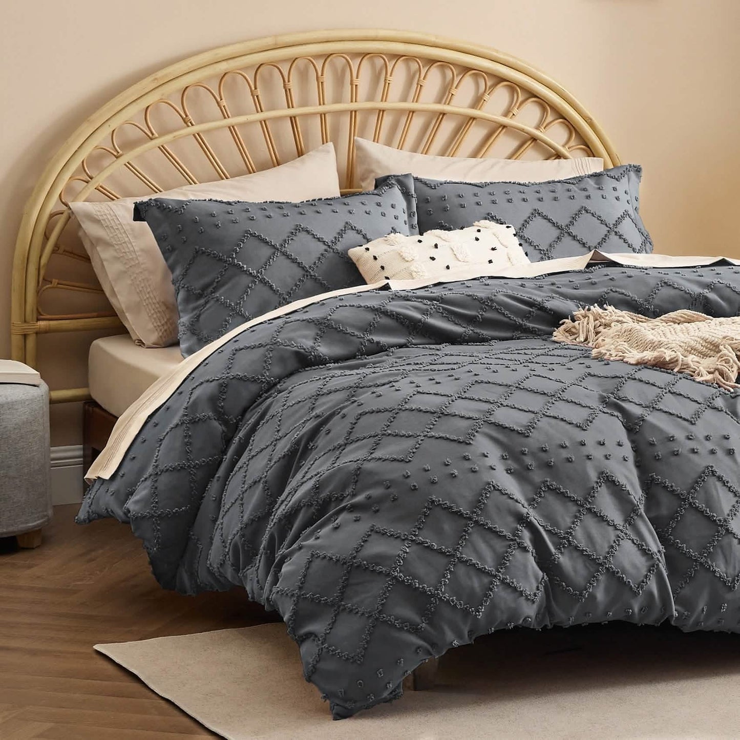 Embroidery Boho Duvet Cover Set