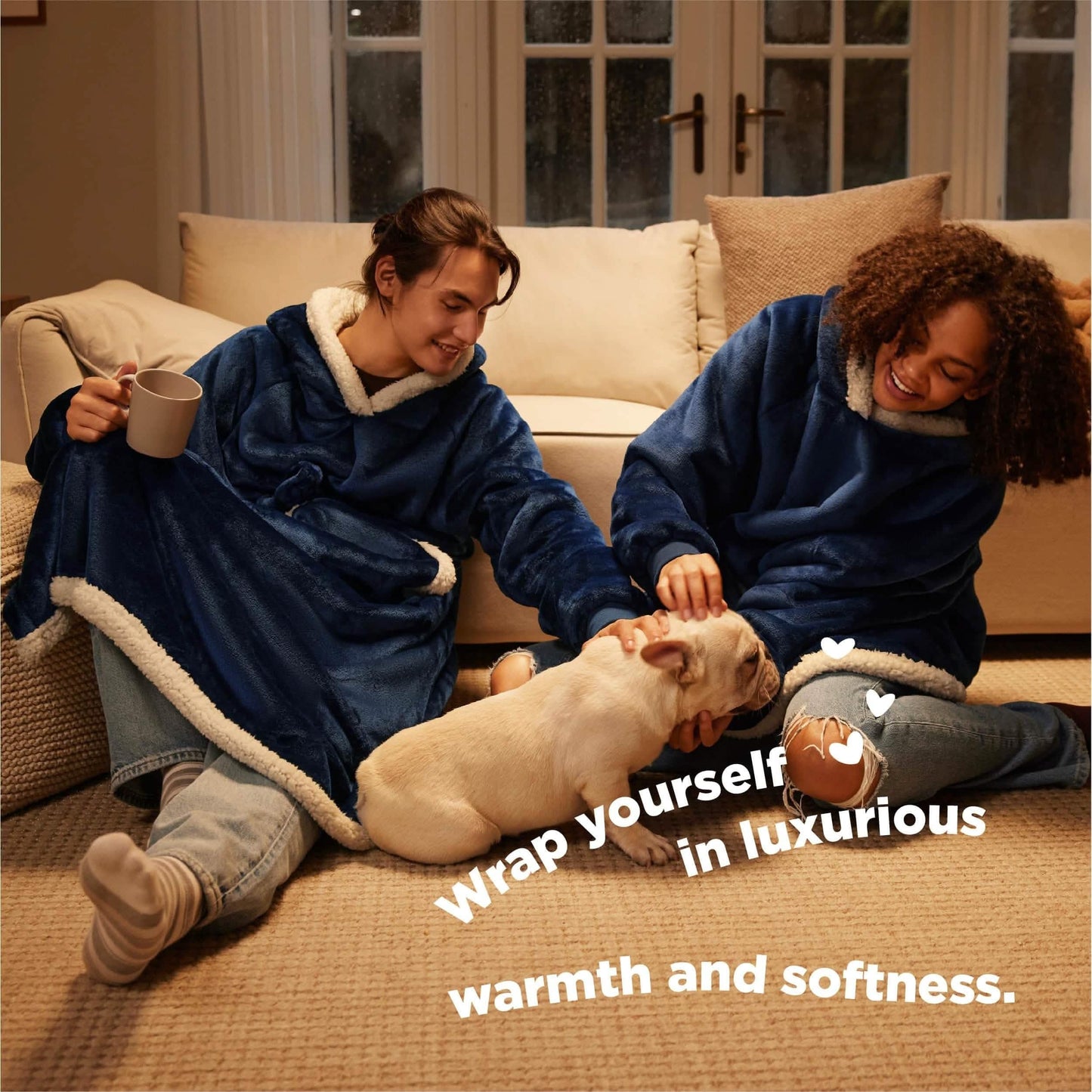 Sherpa Fleece Blanket Hoodie