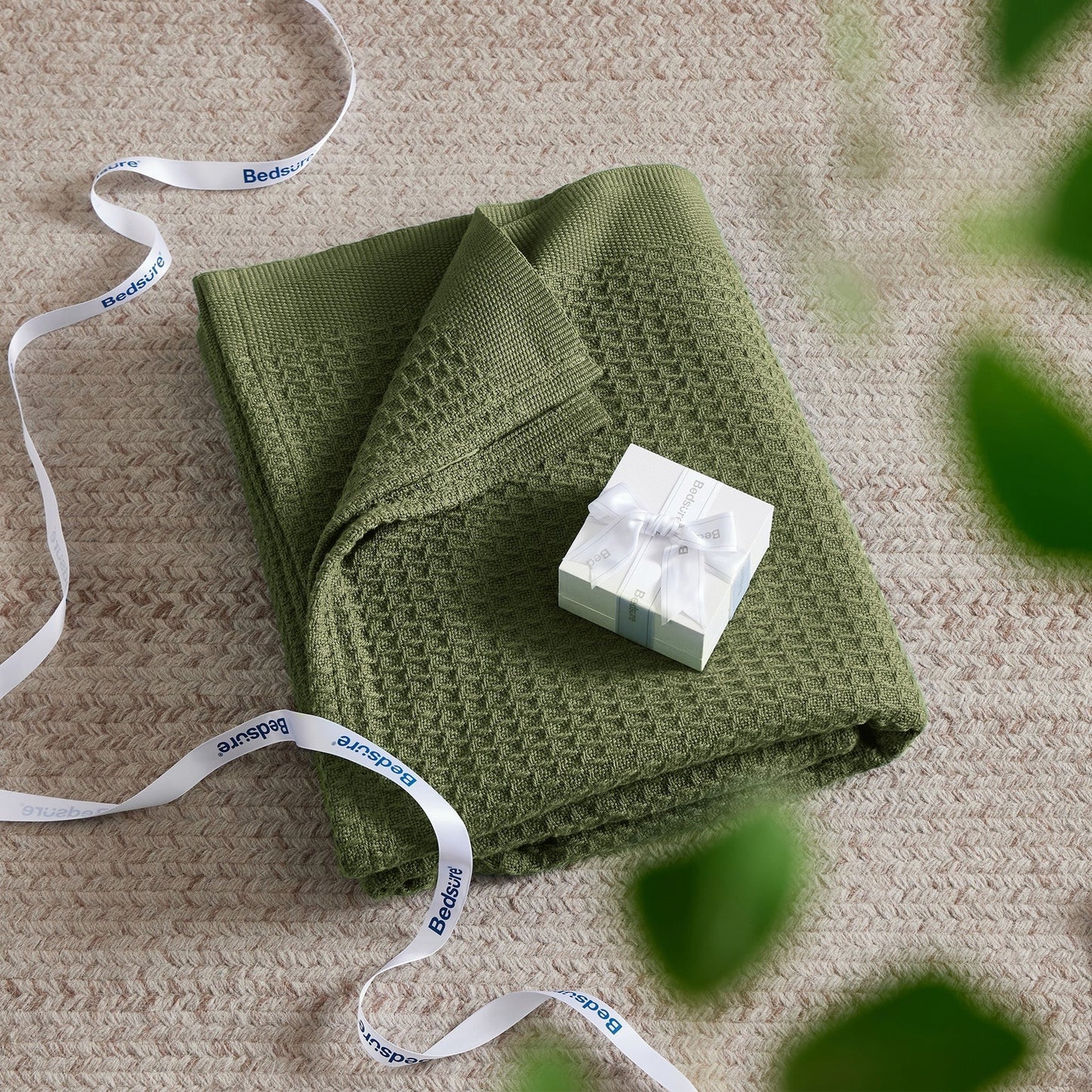 Cotton Waffle Weave Blanket
