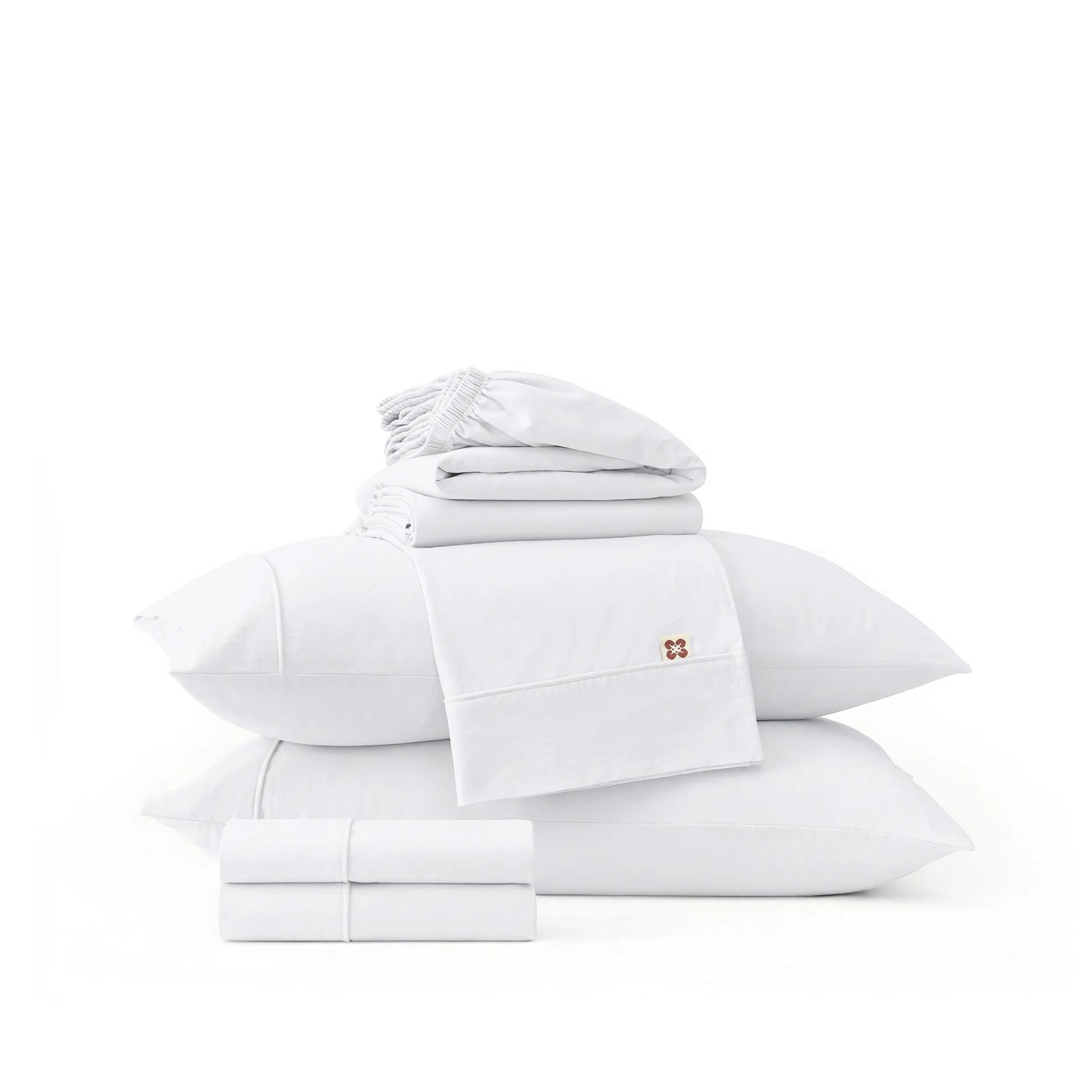 PureWovenTM 6-Piece Washed Cotton Sheet Set