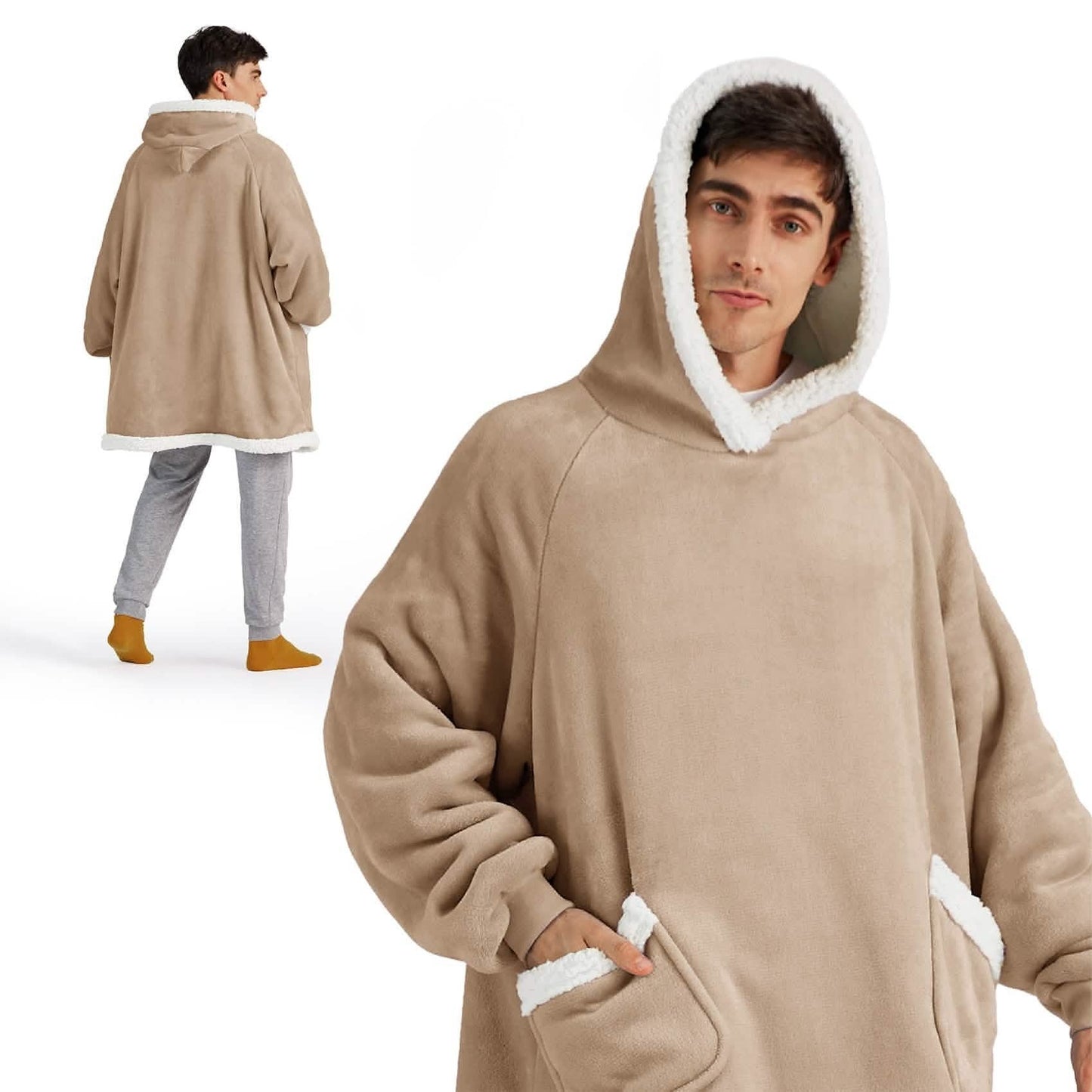 Sherpa Fleece Blanket Hoodie
