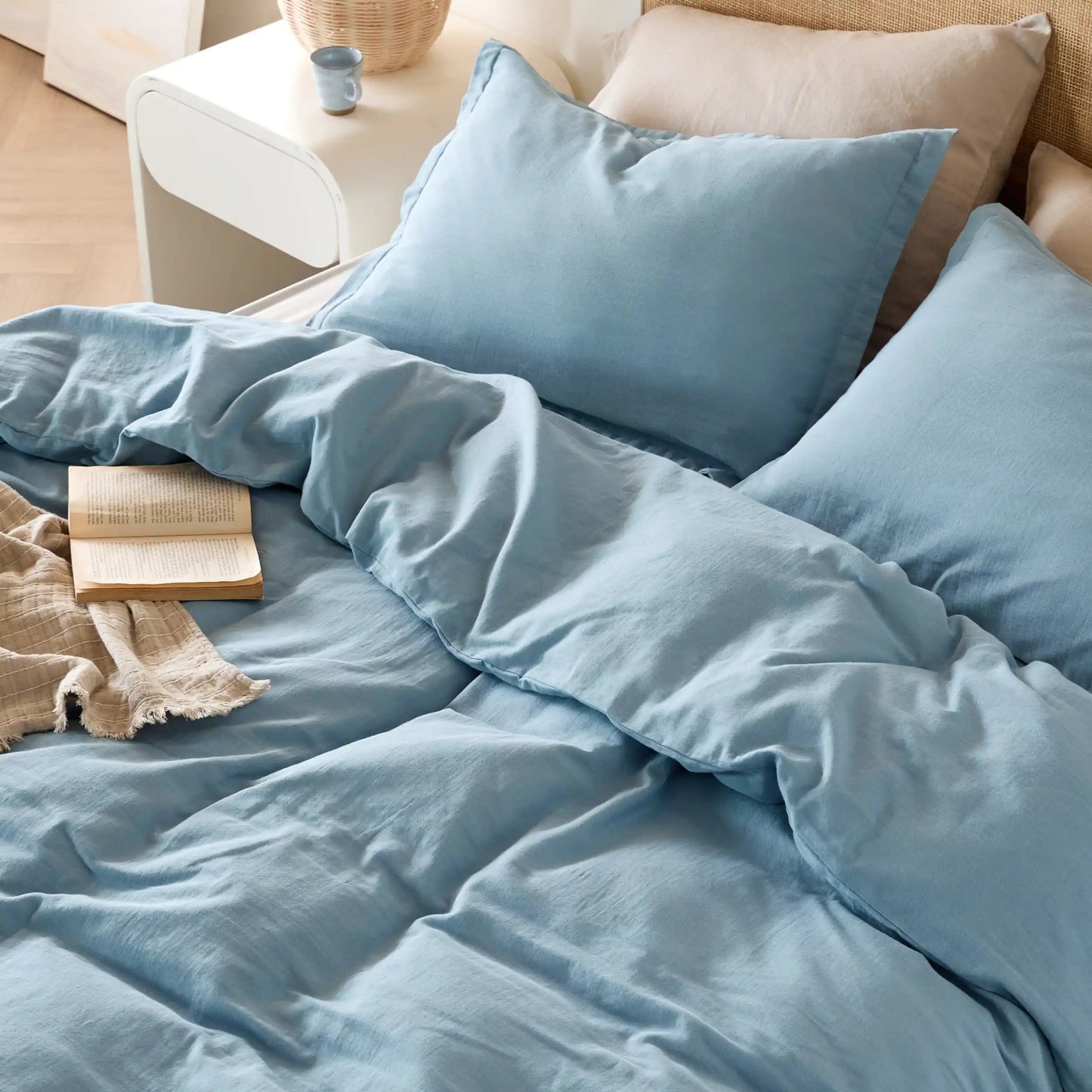 PureWovenTM 100% Muslin Duvet Cover Set