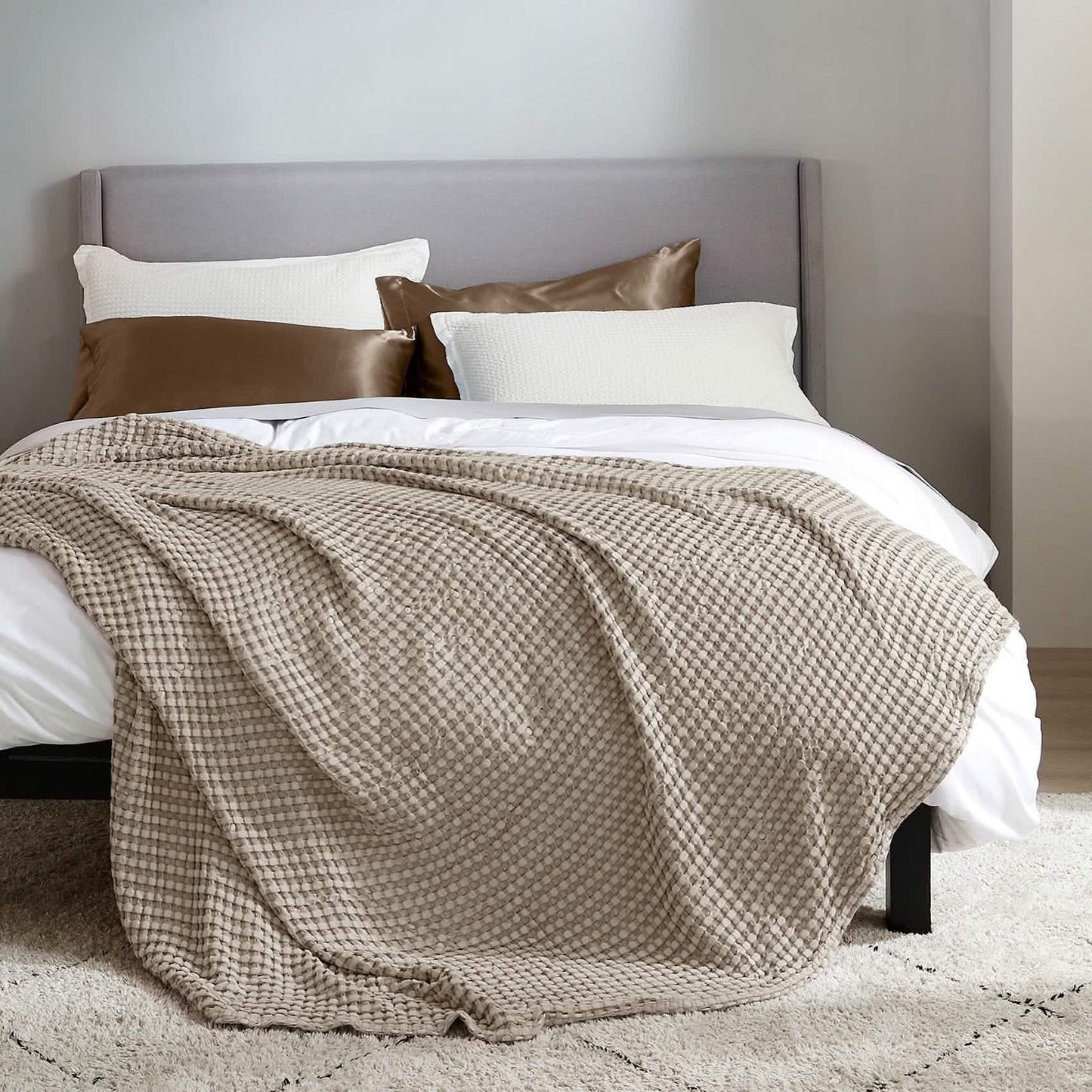Rayon Derived From Bamboo Waffle Blanket