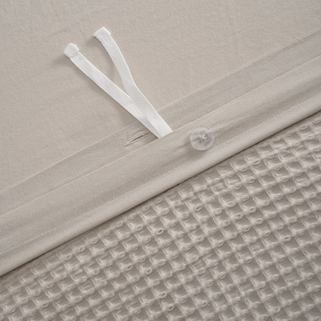 PureWovenTM Cotton Waffle Weave Duvet Cover