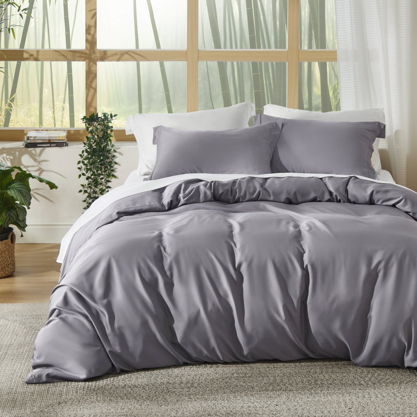 PureWovenTM Rayon Derived from Bamboo Duvet Cover Set