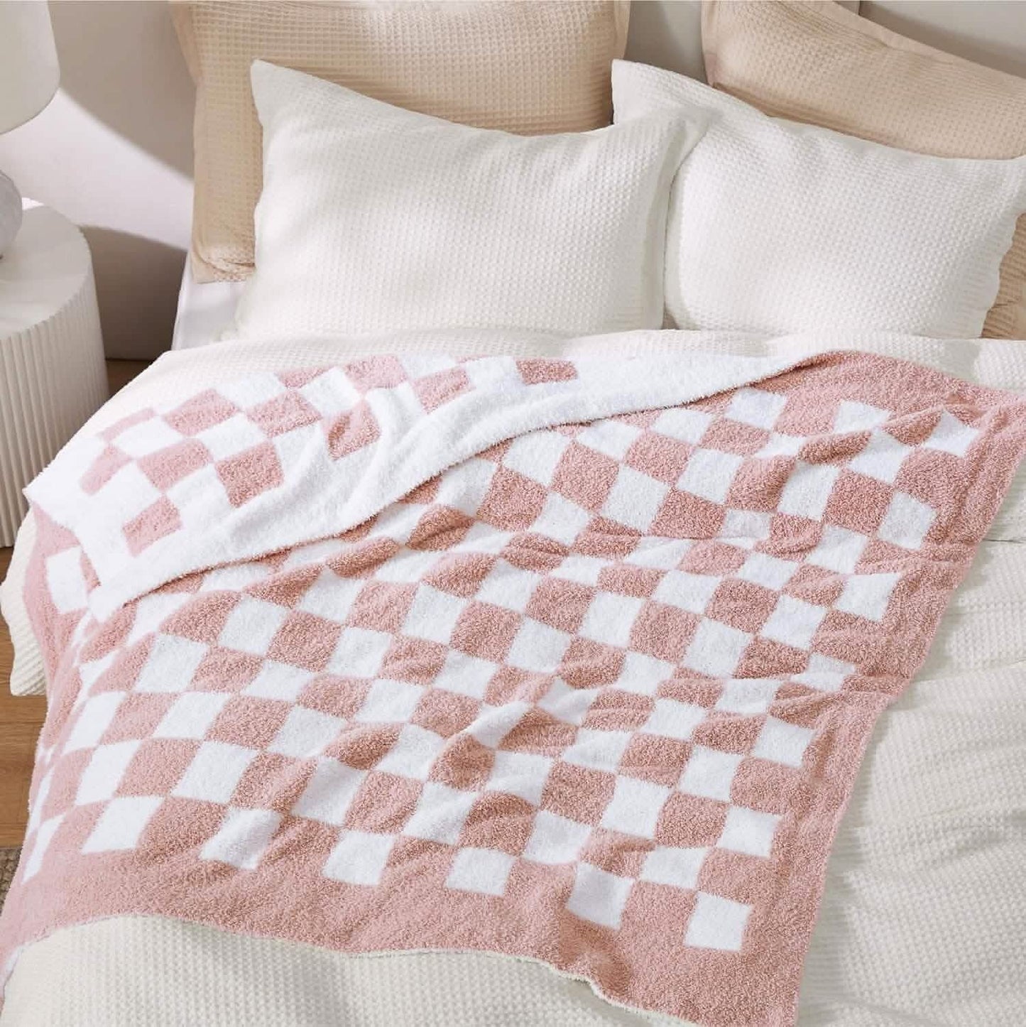 Super Soft Reversible Checkerboard Blanket