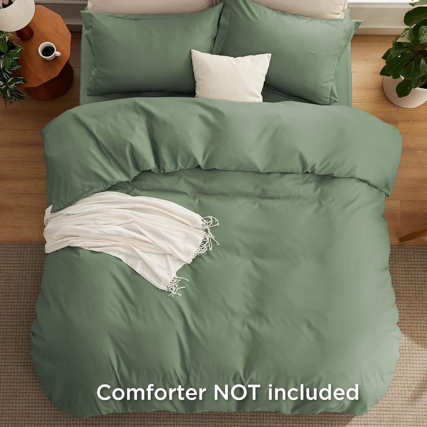 Brushed Microfiber Duvet Cover Sets With Fitted Sheet