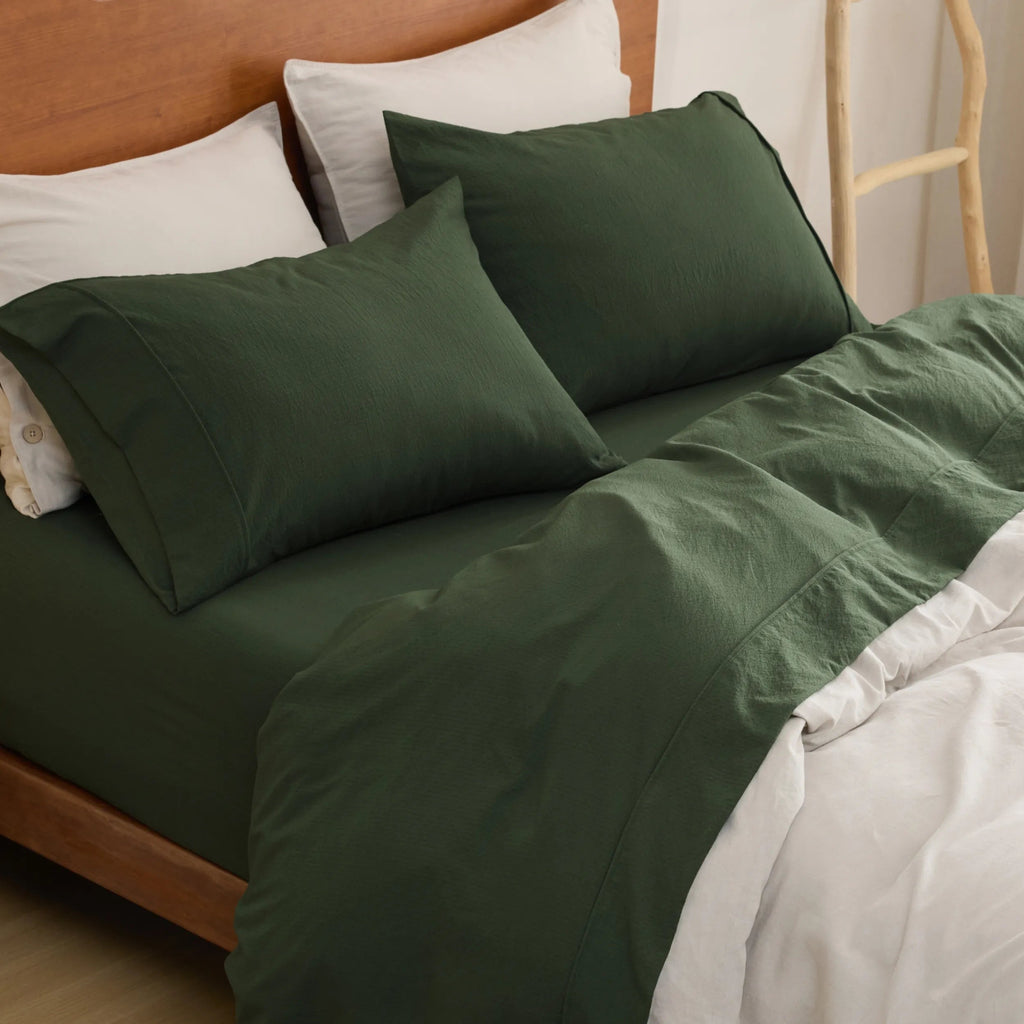 Cotton-Like Striped Sheet Sets