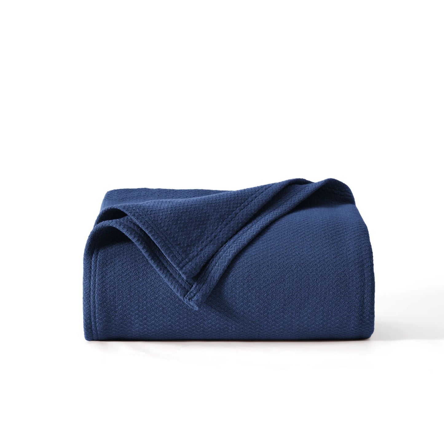 100% Cotton Herringbone Woven Blanket