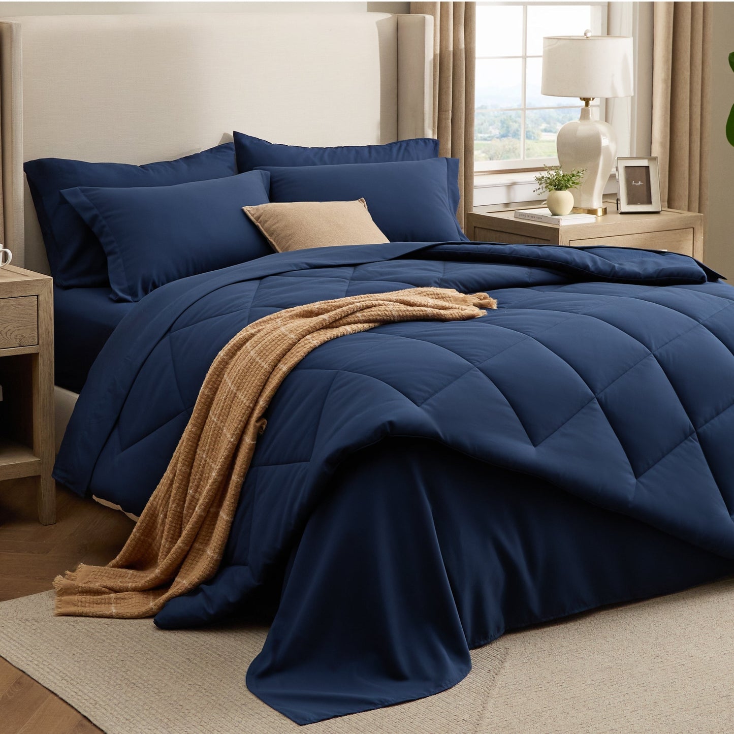 Diamond Quilted Bed-in-a-bag