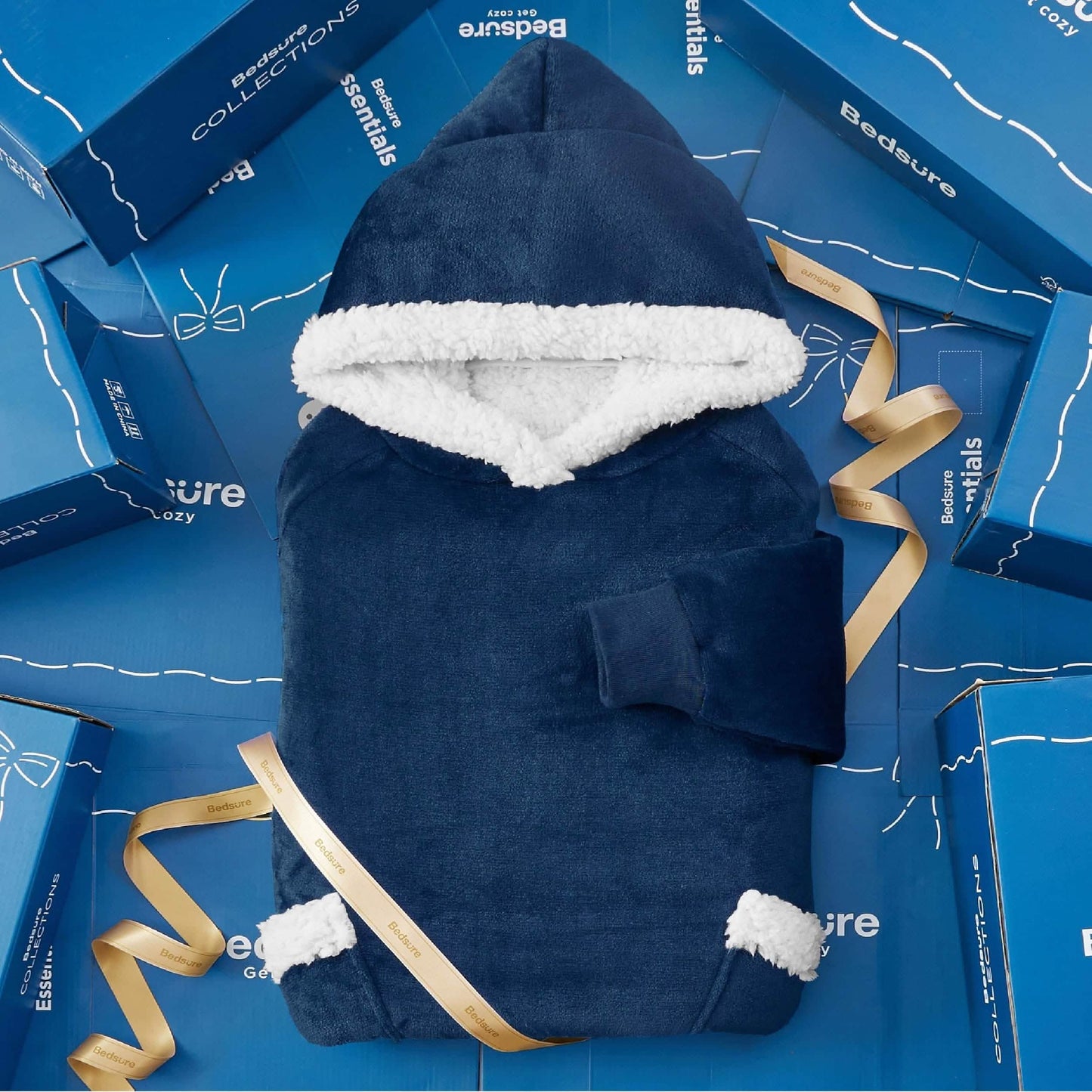 Sherpa Fleece Blanket Hoodie