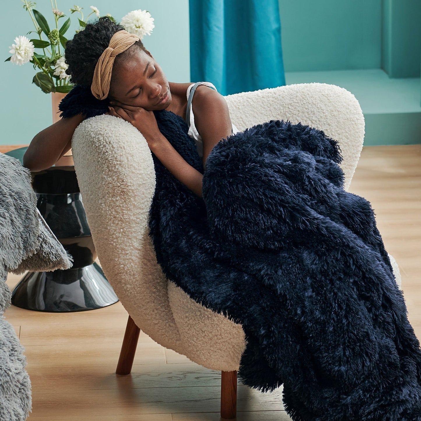 Fuzzy Faux Fur Blanket