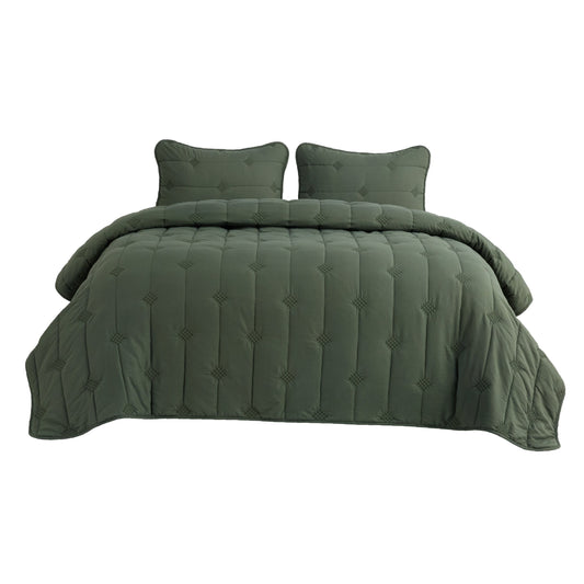 Prewashed Diamond Quilt Set