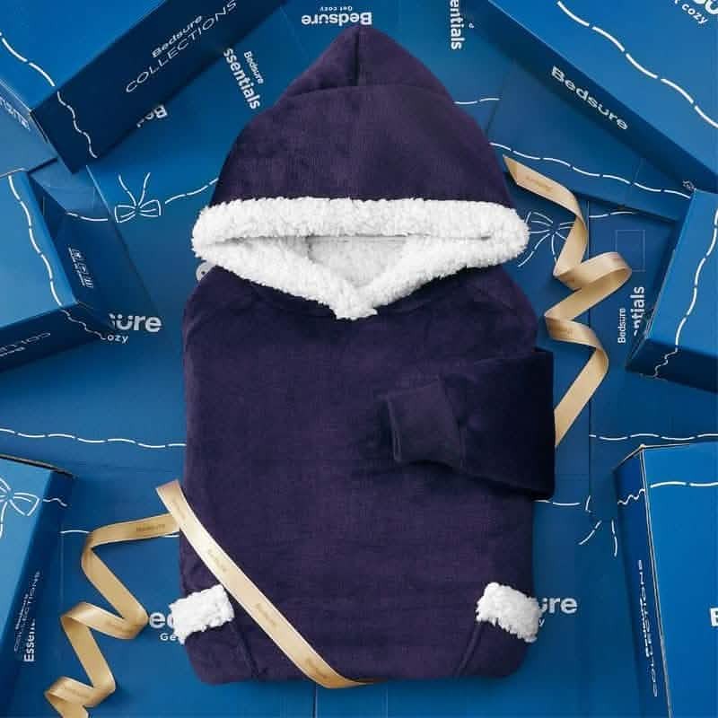Sherpa Fleece Blanket Hoodie