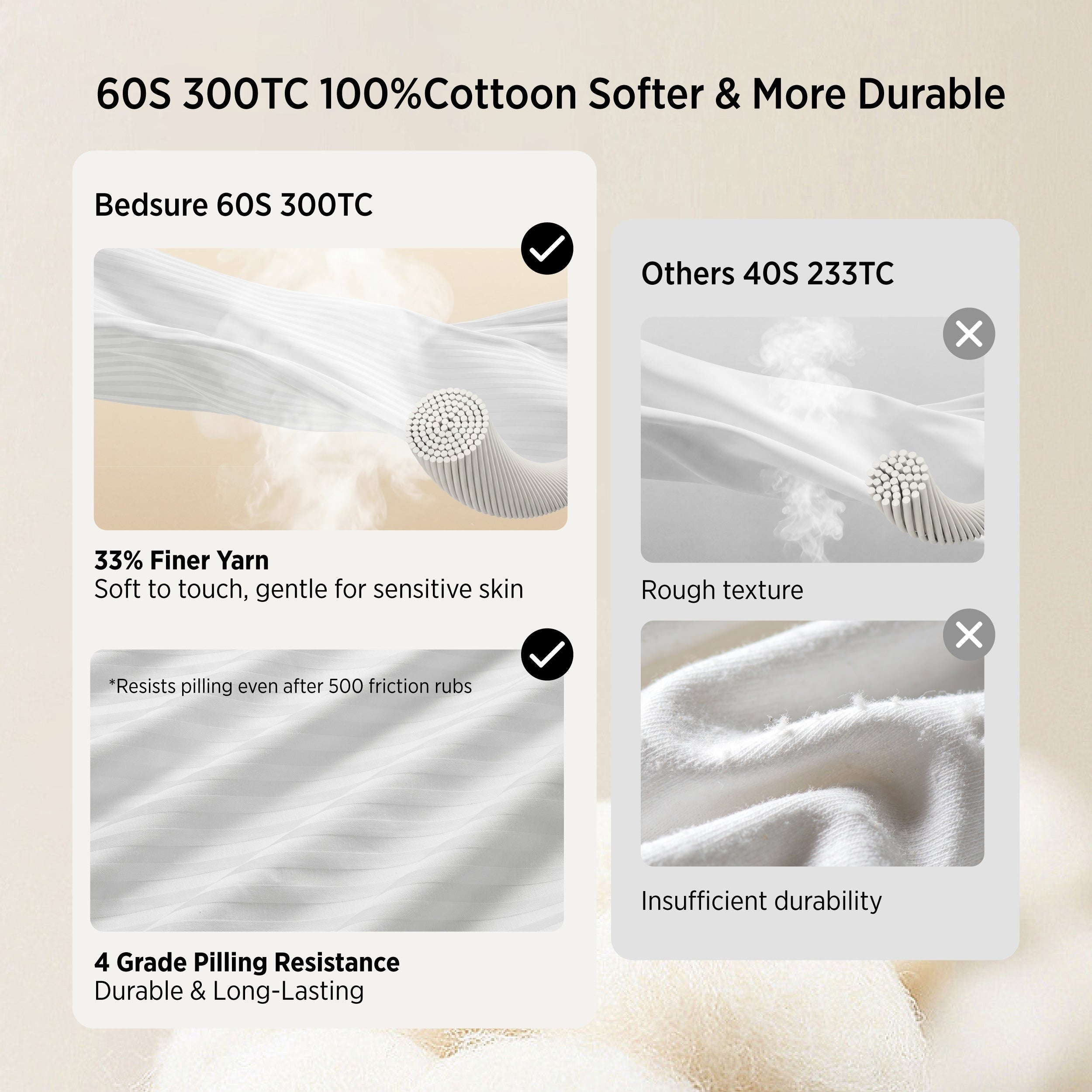 PureWovenTM CottonCloud Luxury Hotel Pillow