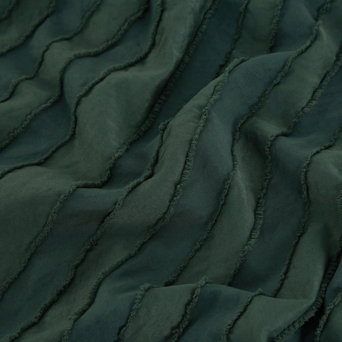 Striped Tufted Embroidery Duvet Cover Set
