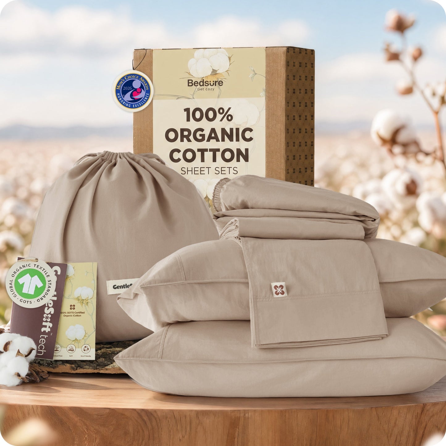 PureWovenTM Organic Cotton Sheet Set