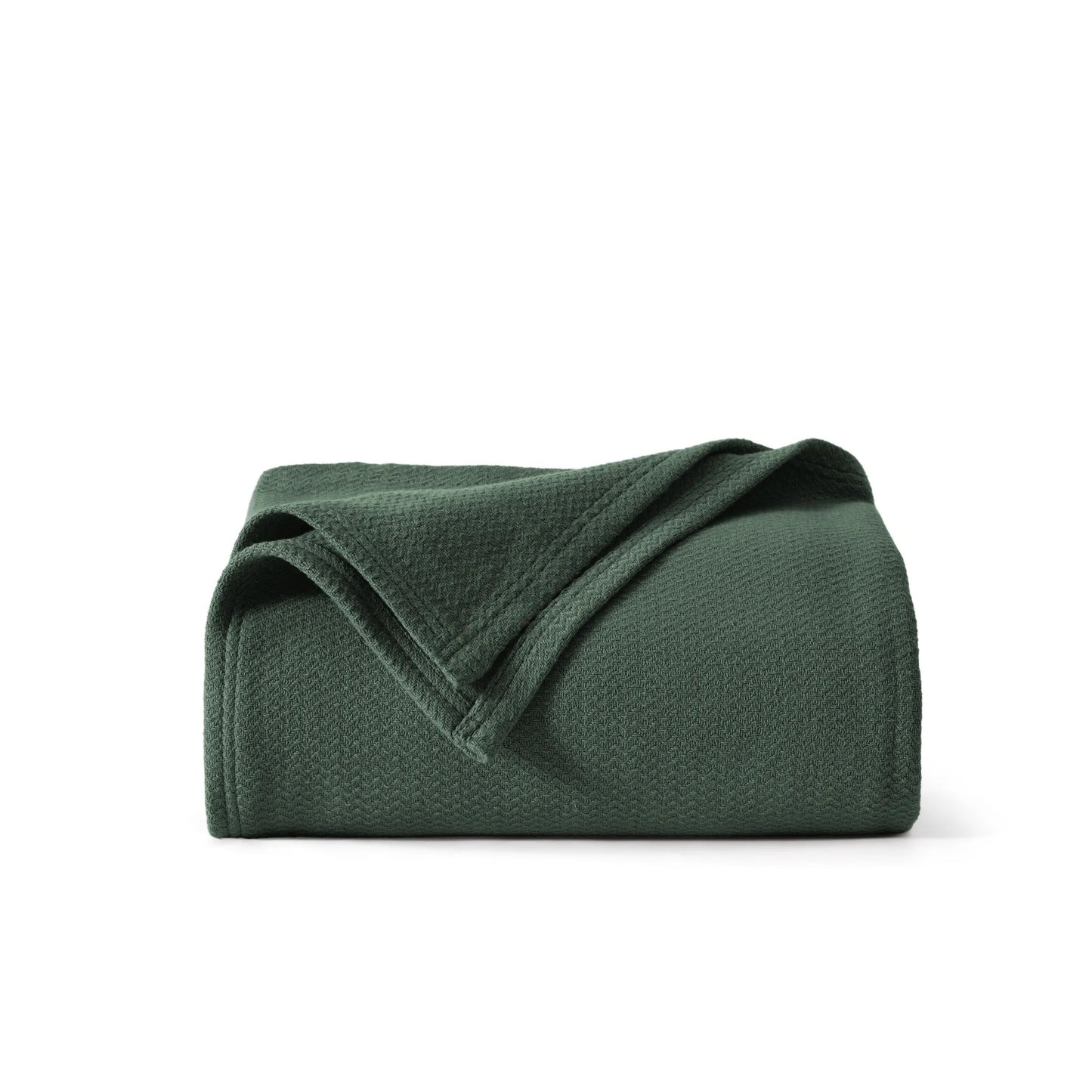 100% Cotton Herringbone Woven Blanket