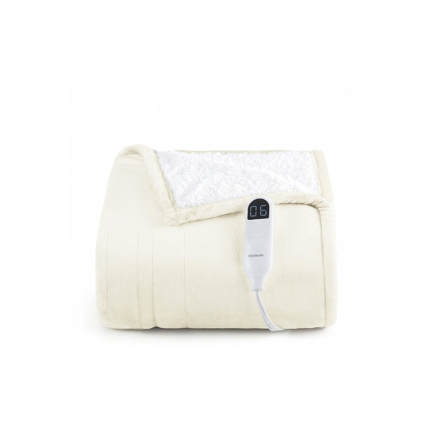 Solid Flannel Heated Blanket