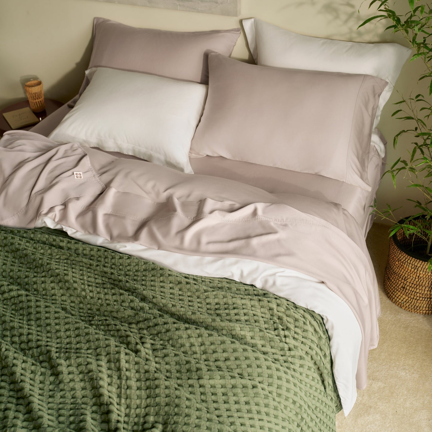 PureWovenTM Organically Grown Bamboo Viscose Sheet Set
