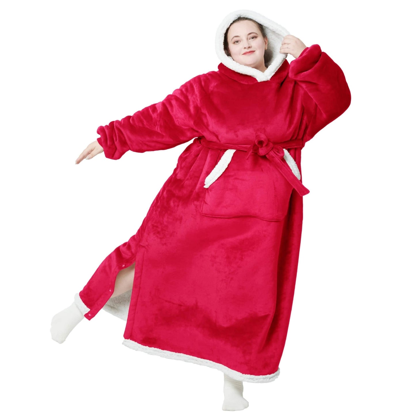Sherpa Fleece Blanket Hoodie
