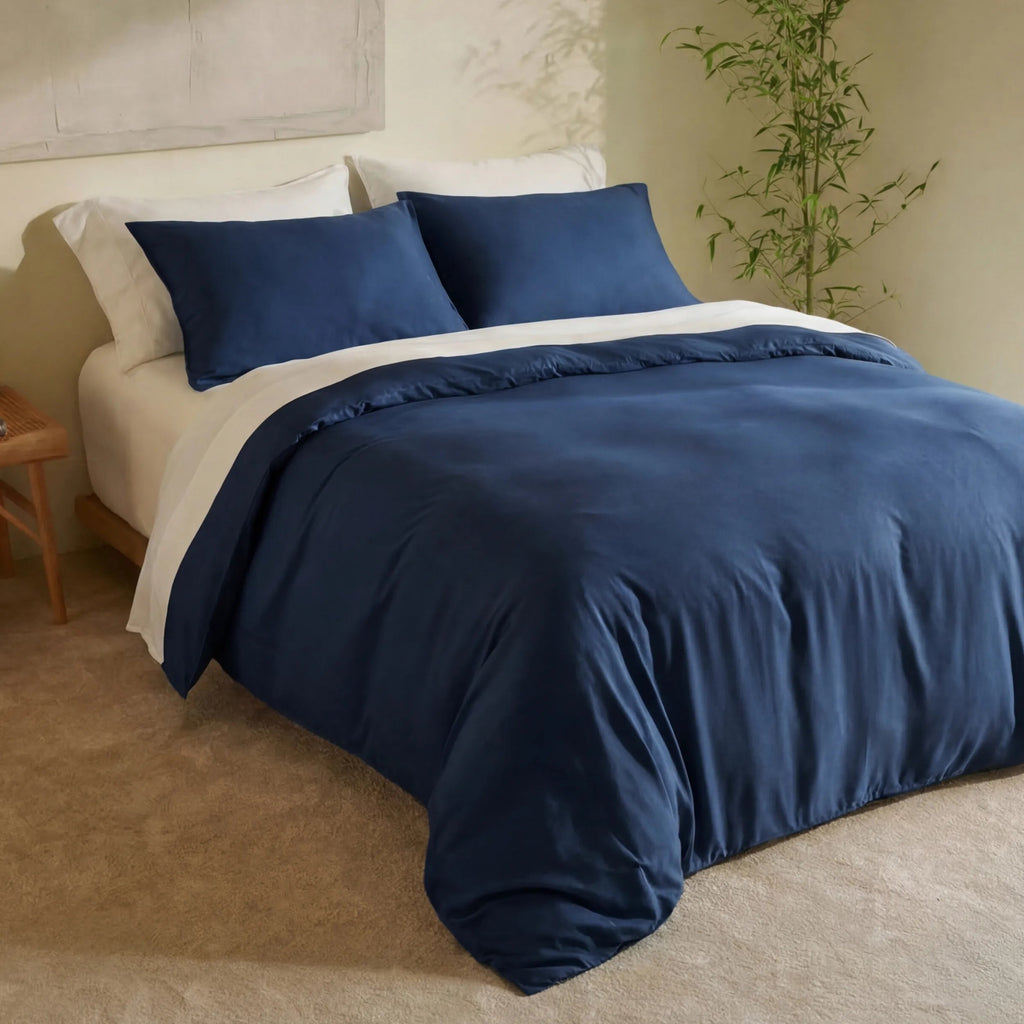 PureWovenTM Organically Grown Bamboo Viscose Duvet Cover Set