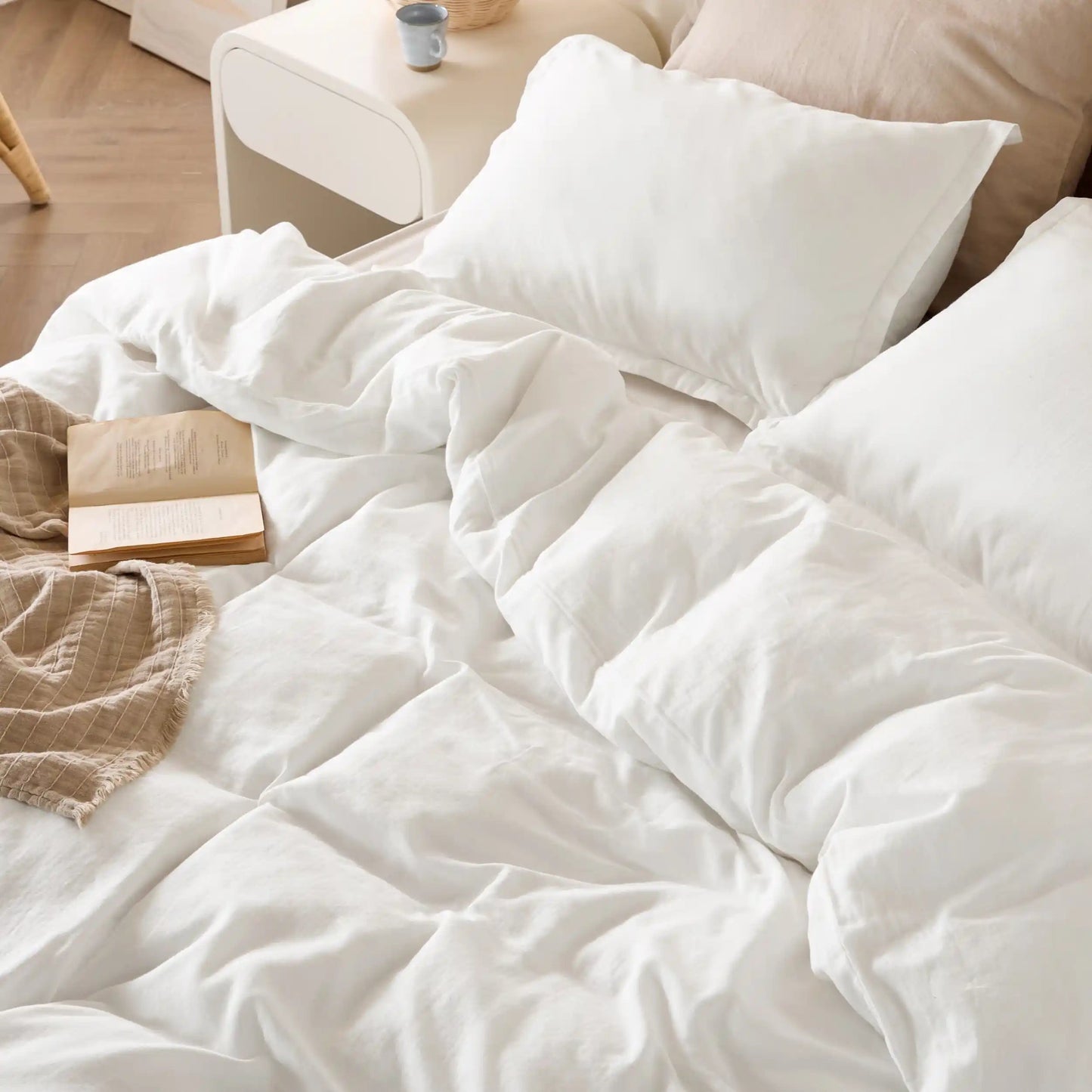 PureWovenTM 100% Muslin Duvet Cover Set