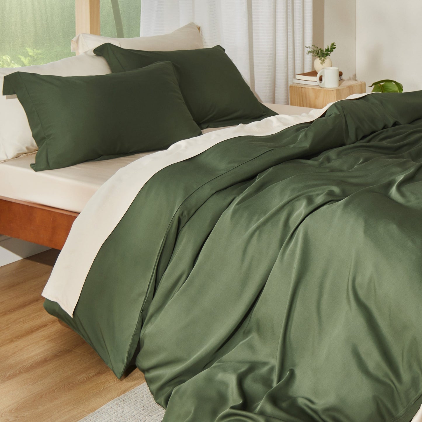 PureWovenTM Rayon Derived from Bamboo Duvet Cover Set