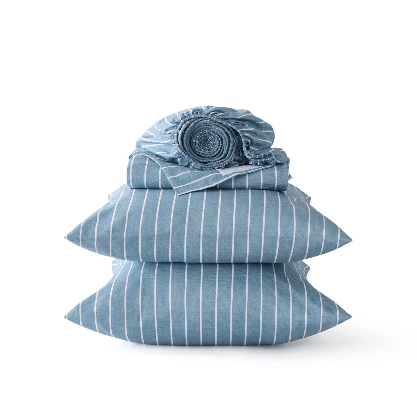 Cotton-Like Striped Sheet Sets