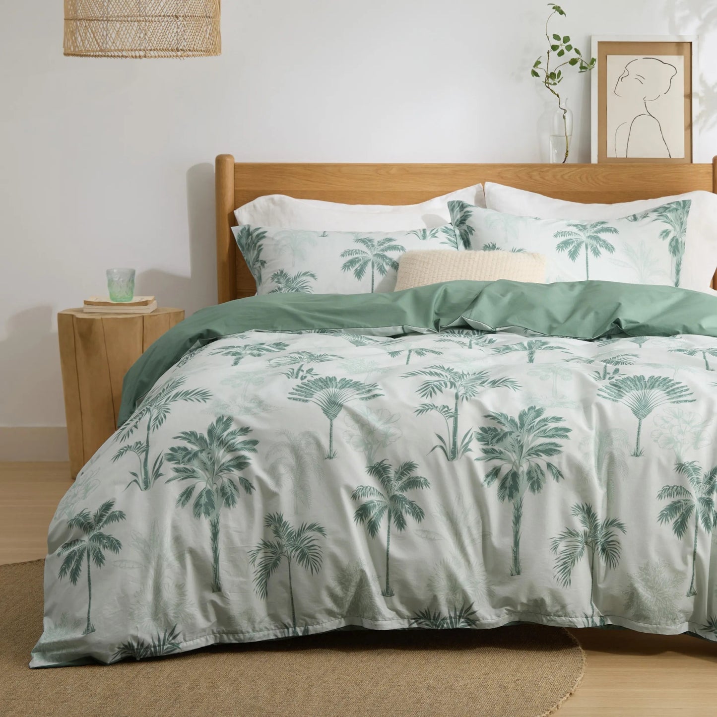 PureWovenTM 100% Cotton Patterned Duvet Cover Set