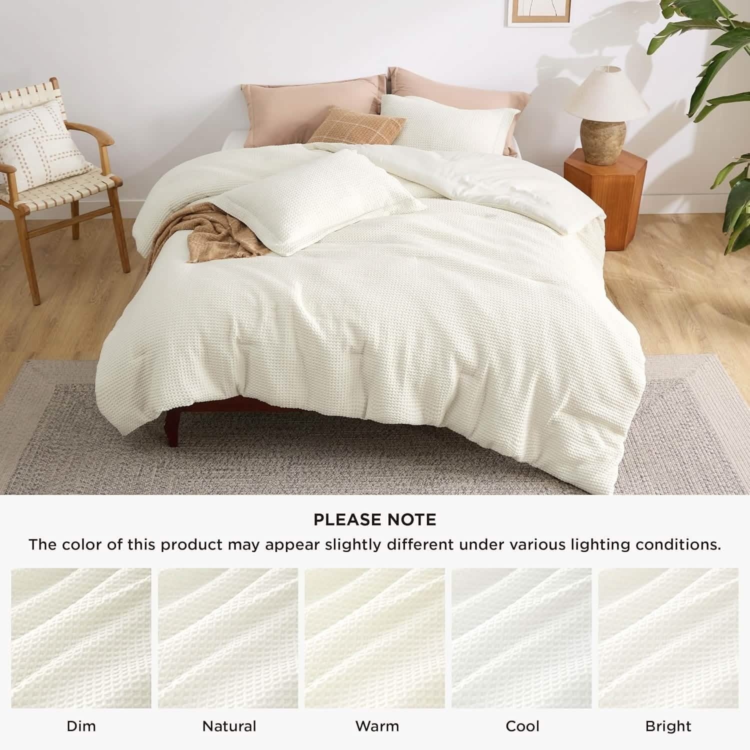 Classic Waffle Weave Comforter Set