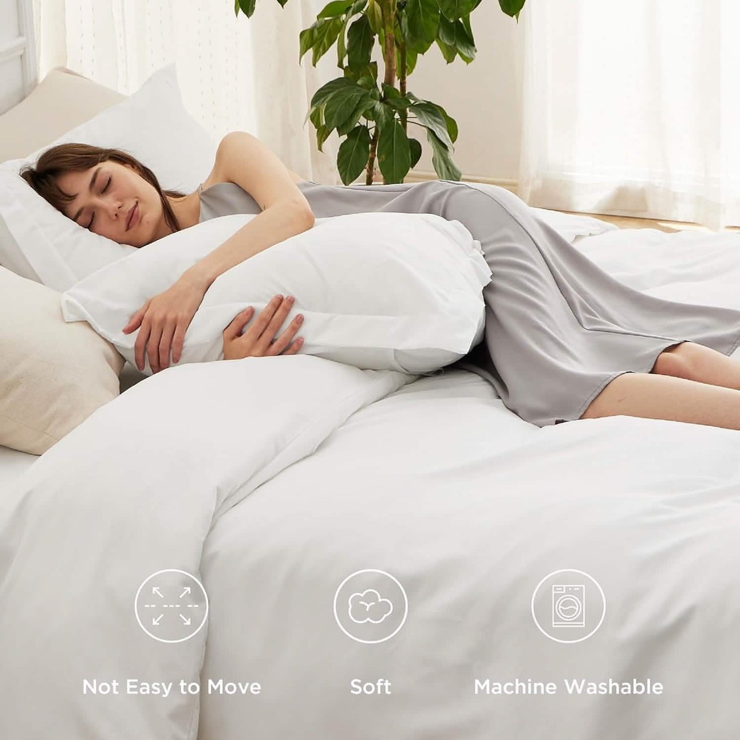 Brushed Microfiber Duvet Cover Sets With Fitted Sheet