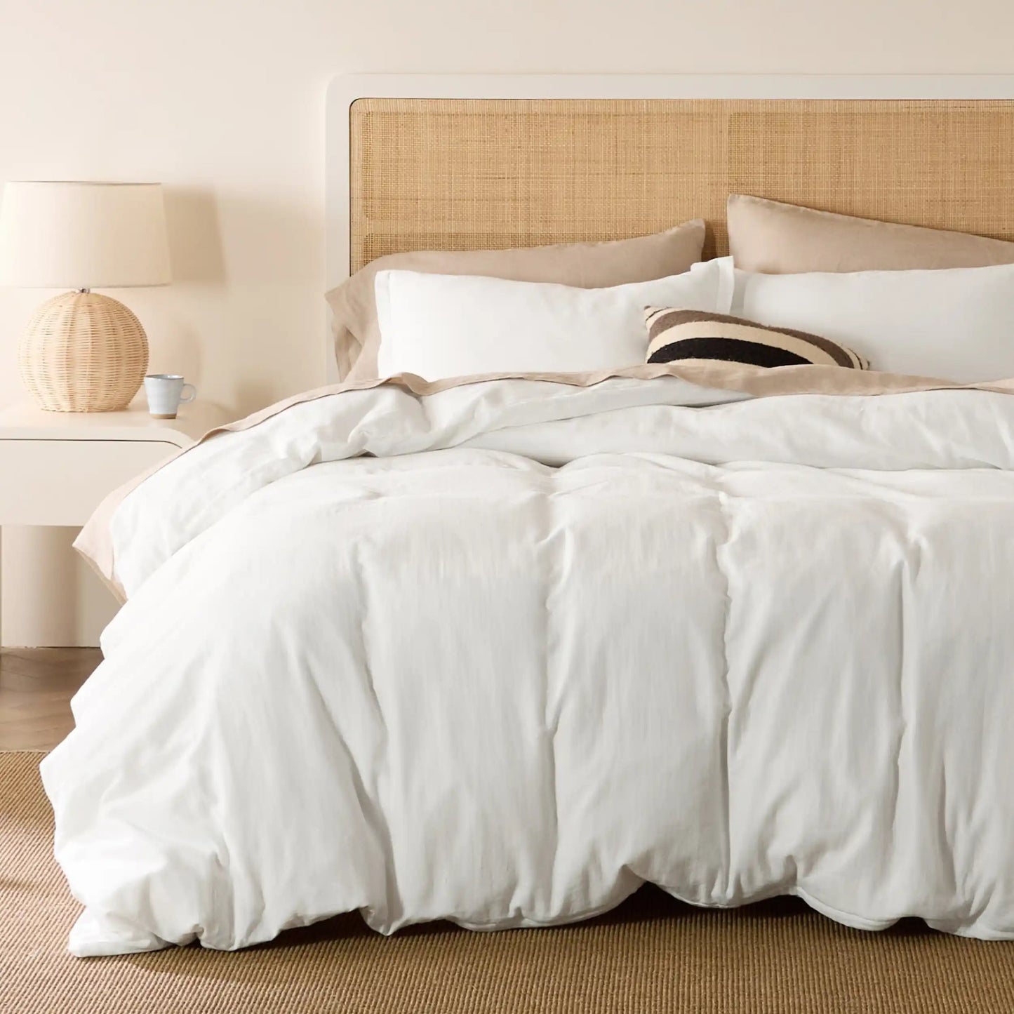 PureWovenTM 100% Muslin Duvet Cover Set