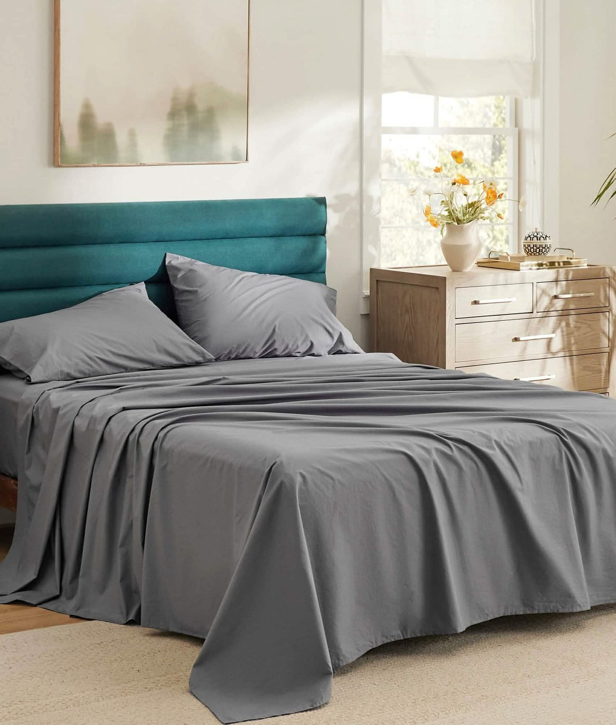 Cotton Percale Weave Sheet Set