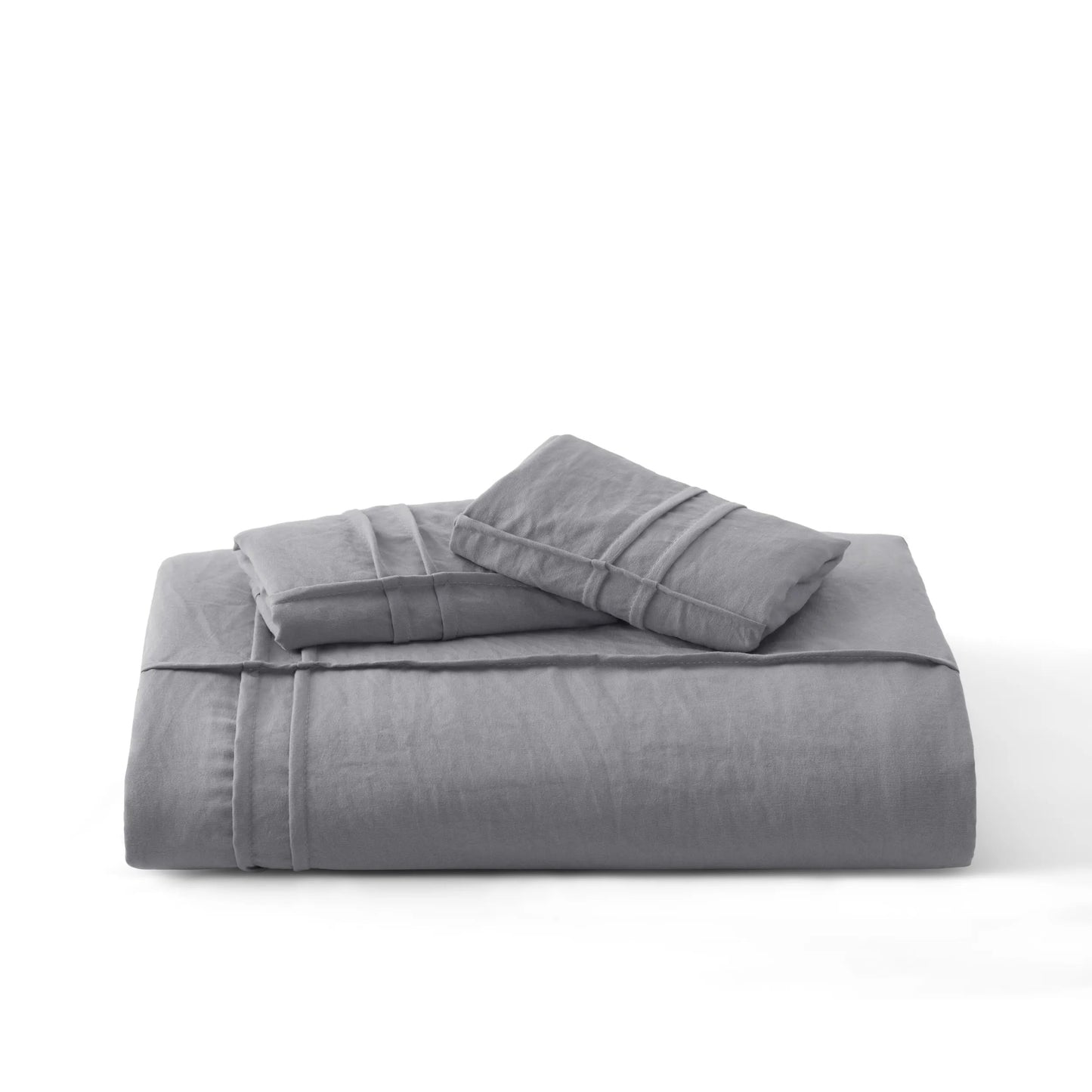 Striped Tufted Embroidery Duvet Cover Set