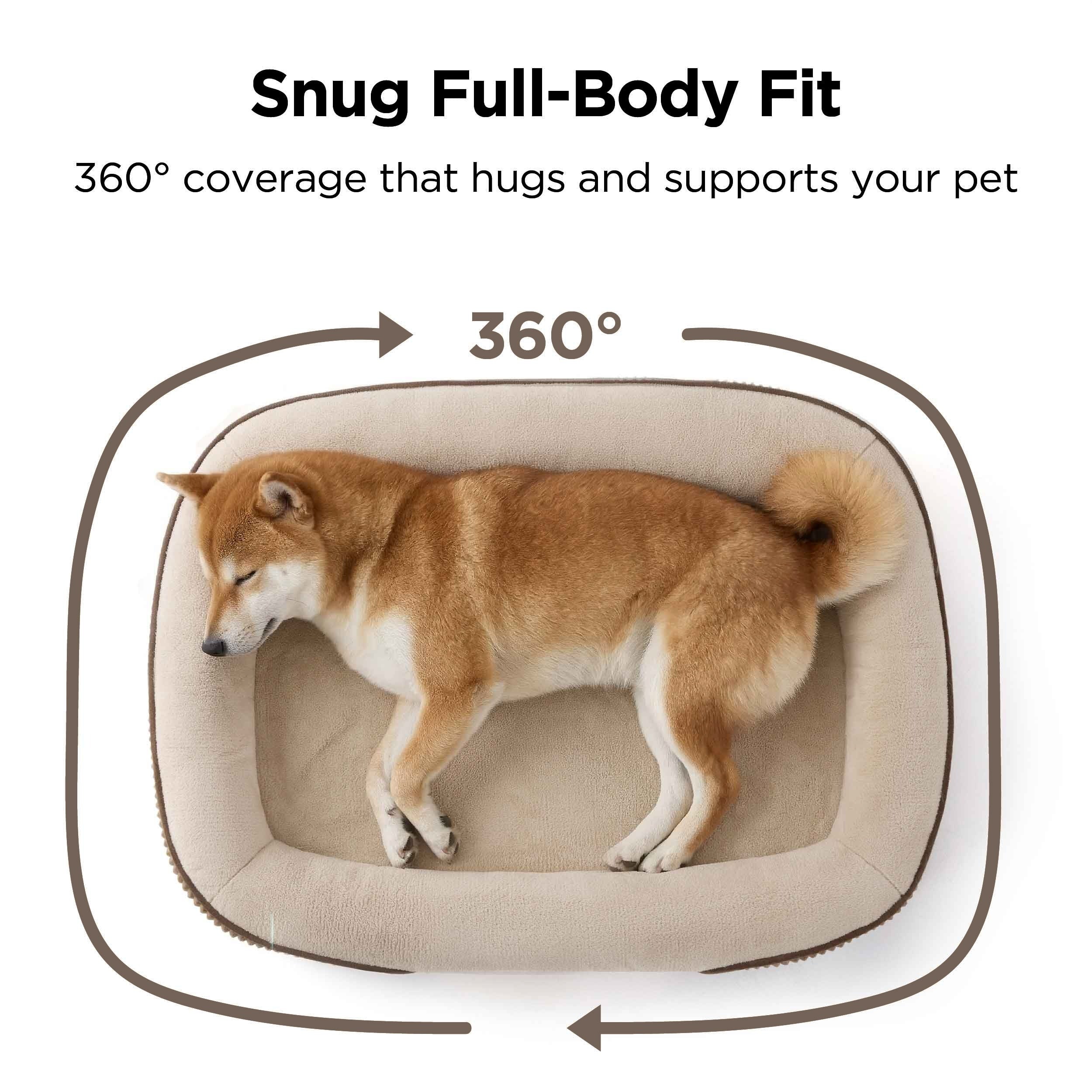 Oval Bolster Dog Bed