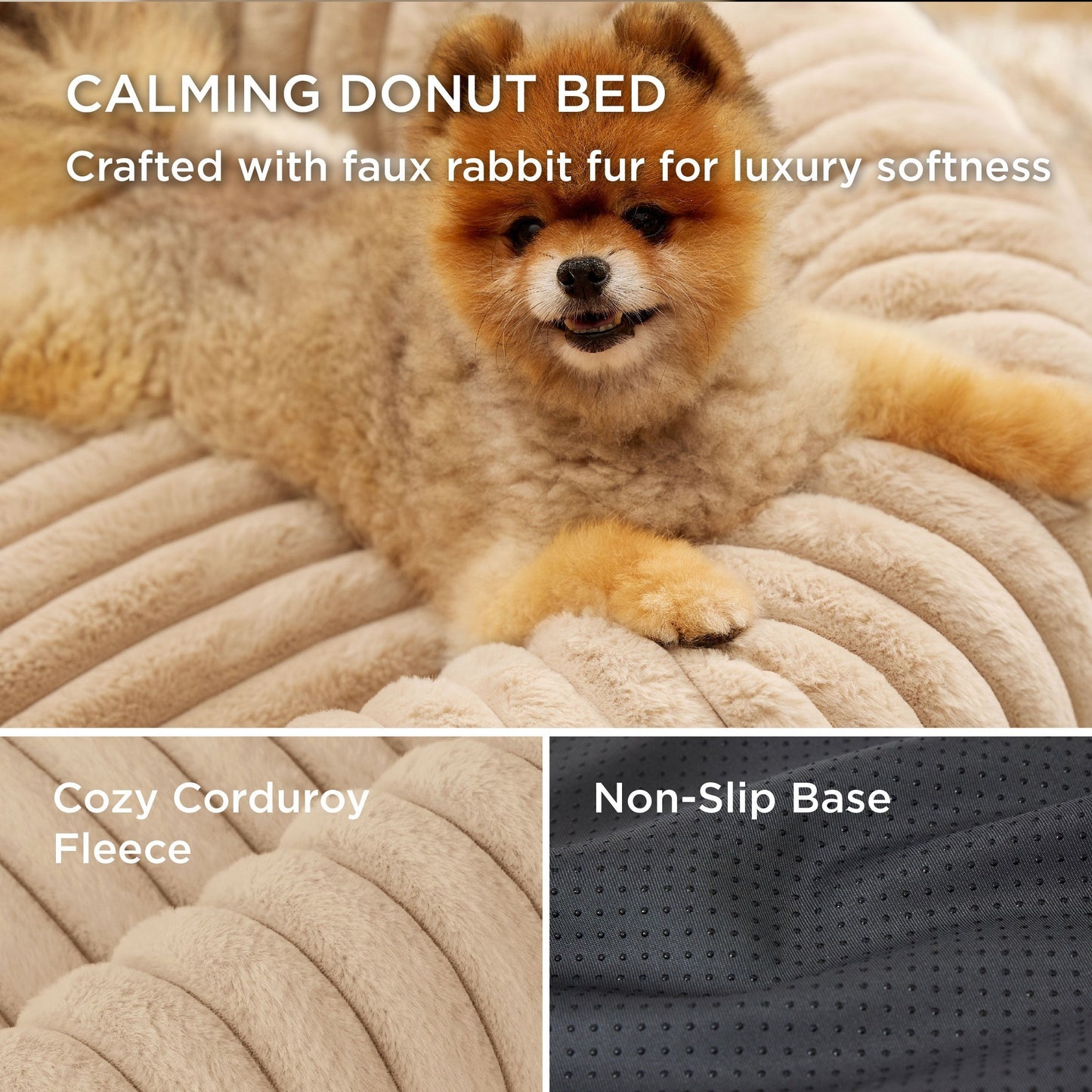 ComfyFleeceTM Donut Dog Bed
