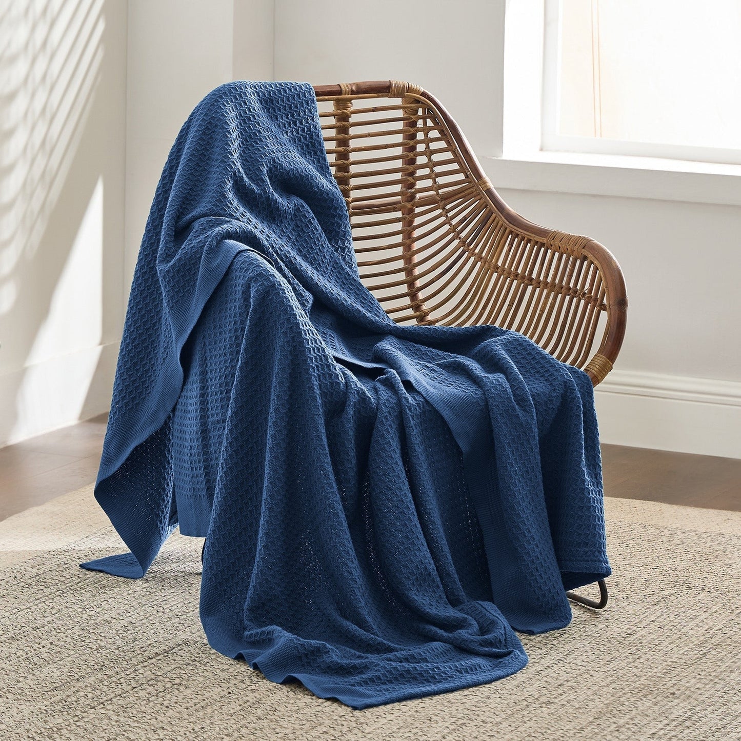 Cotton Waffle Weave Blanket