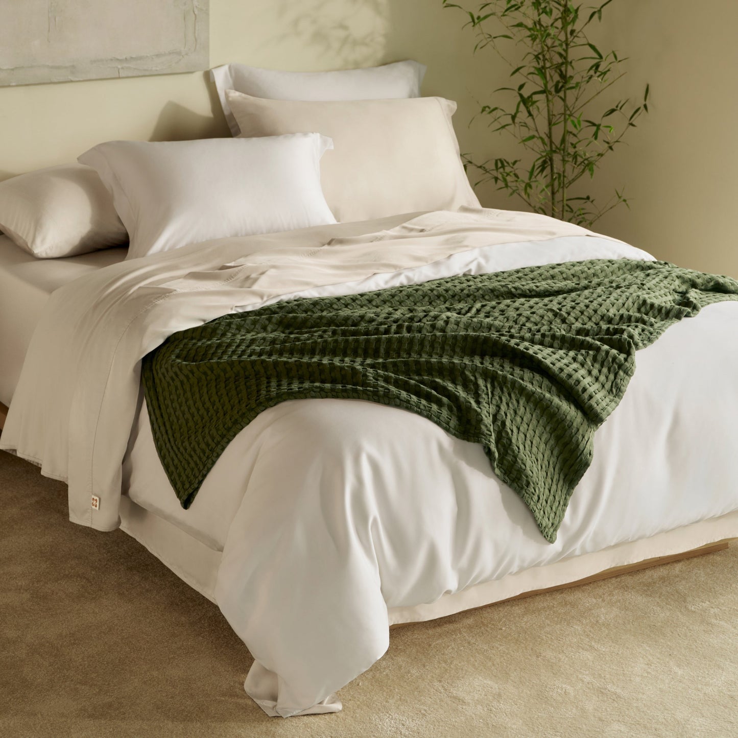 PureWovenTM Organically Grown Bamboo Viscose Sheet Set