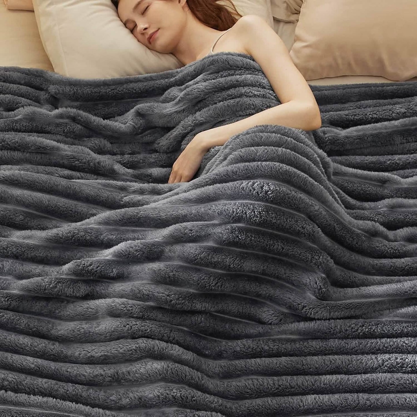 Luxplush Striped Blanket