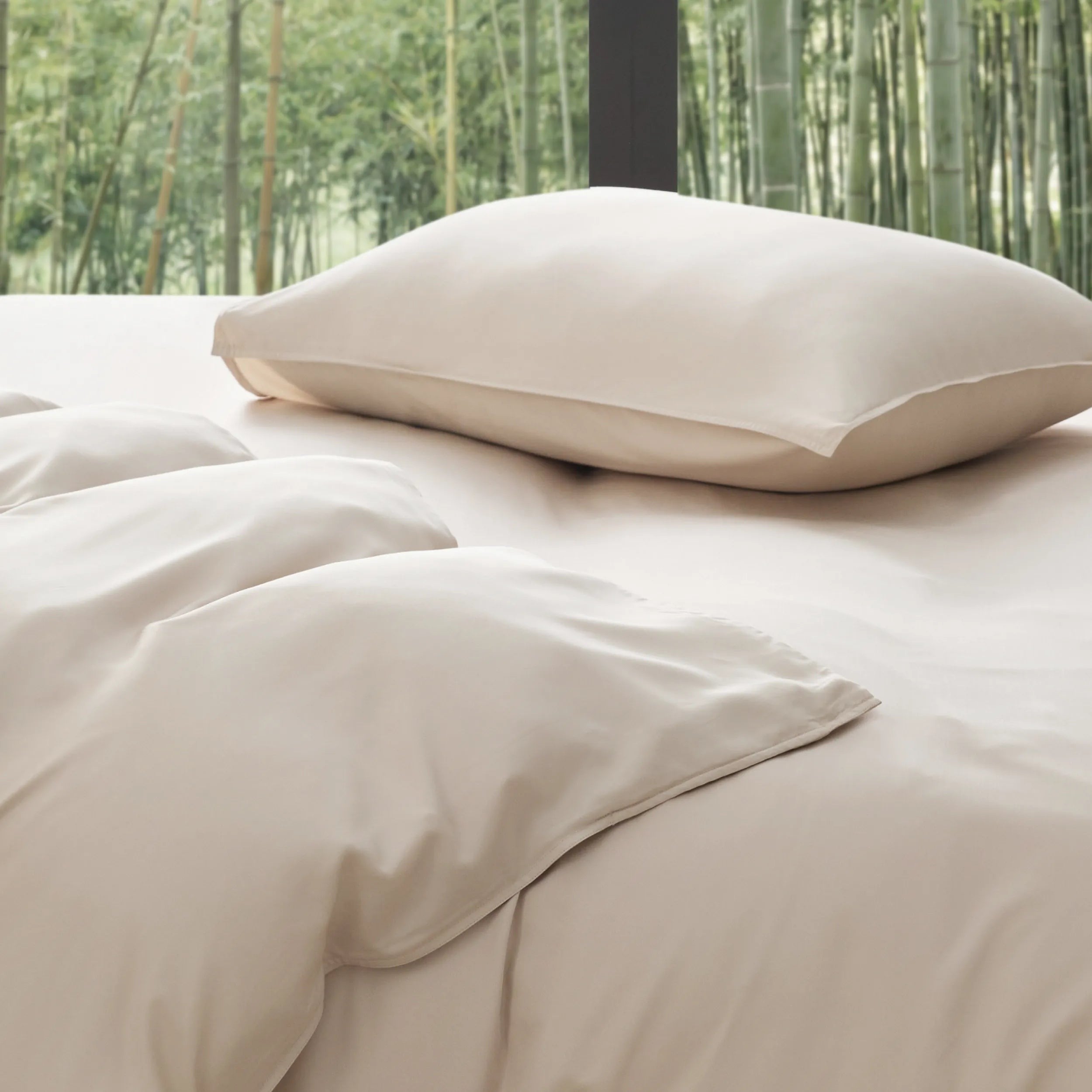 PureWovenTM Organically Grown Bamboo Viscose Duvet Cover Set