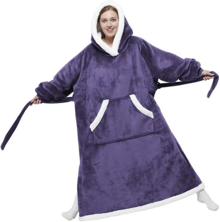 Sherpa Fleece Blanket Hoodie