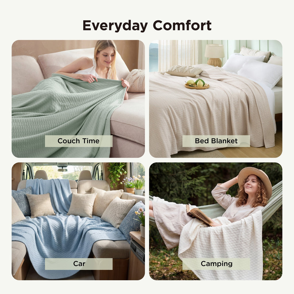 Diamond Texture Cooling Blanket