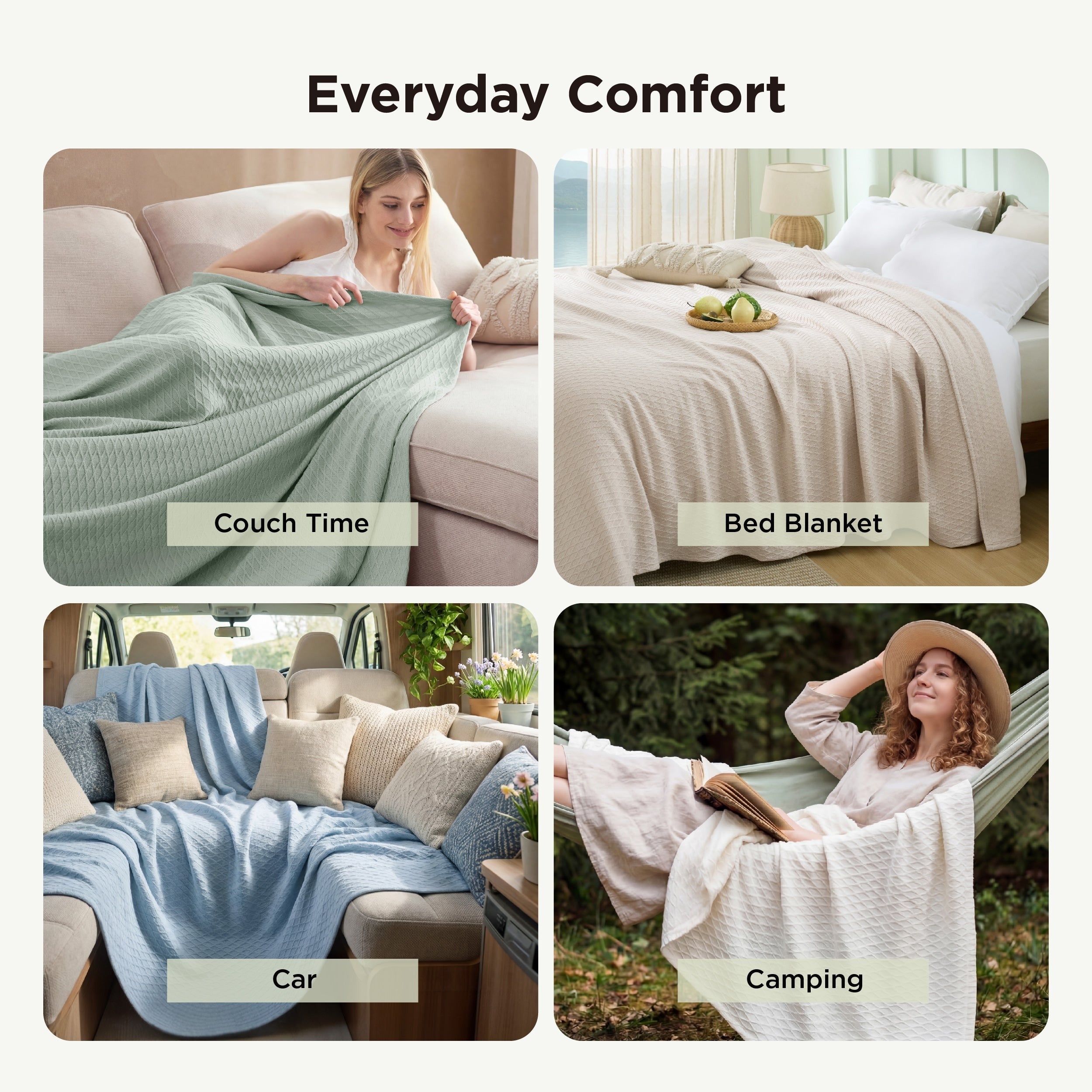Diamond Texture Cooling Blanket