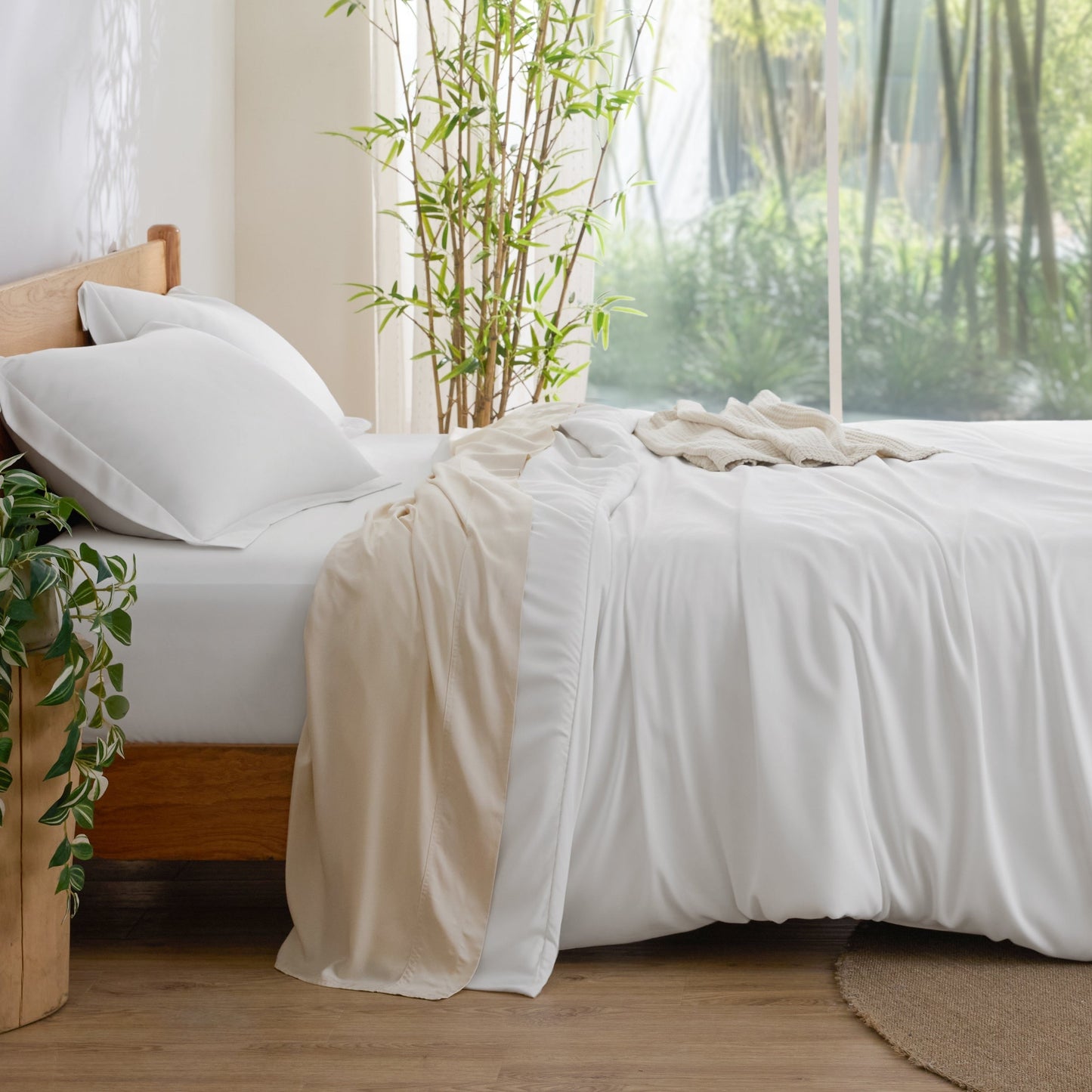 PureWovenTM Rayon Derived from Bamboo Duvet Cover Set