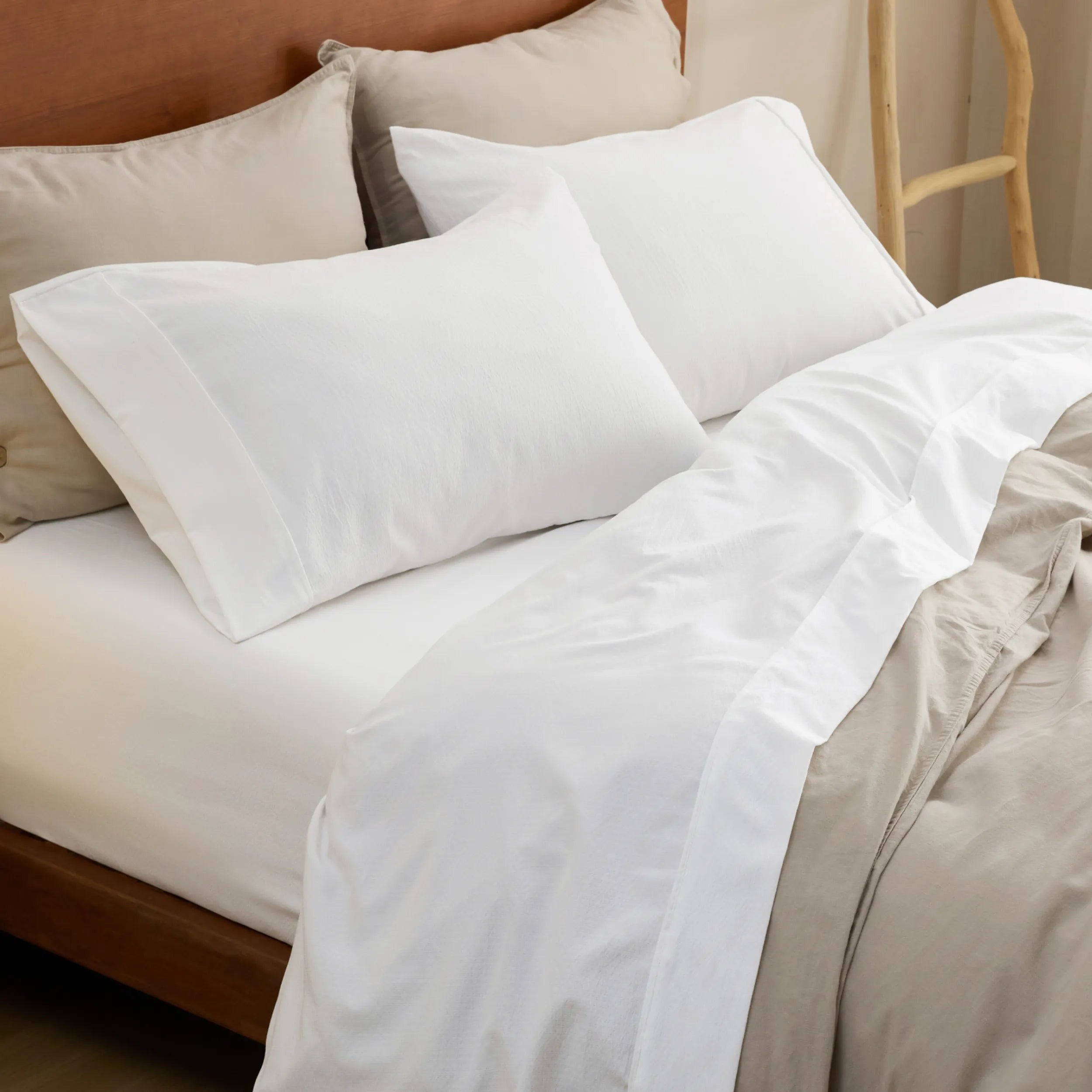 Cotton-Like Striped Sheet Sets
