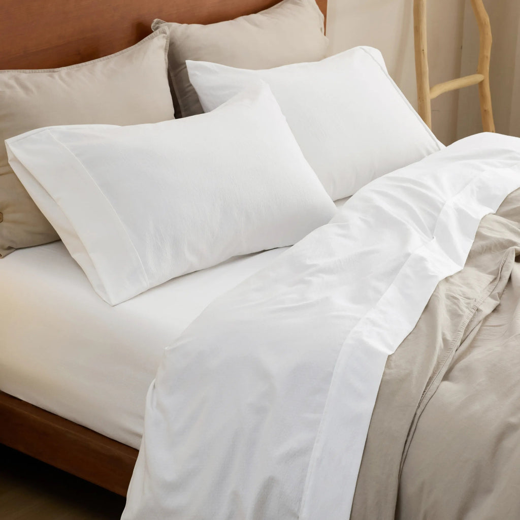 Cotton-Like Striped Sheet Sets