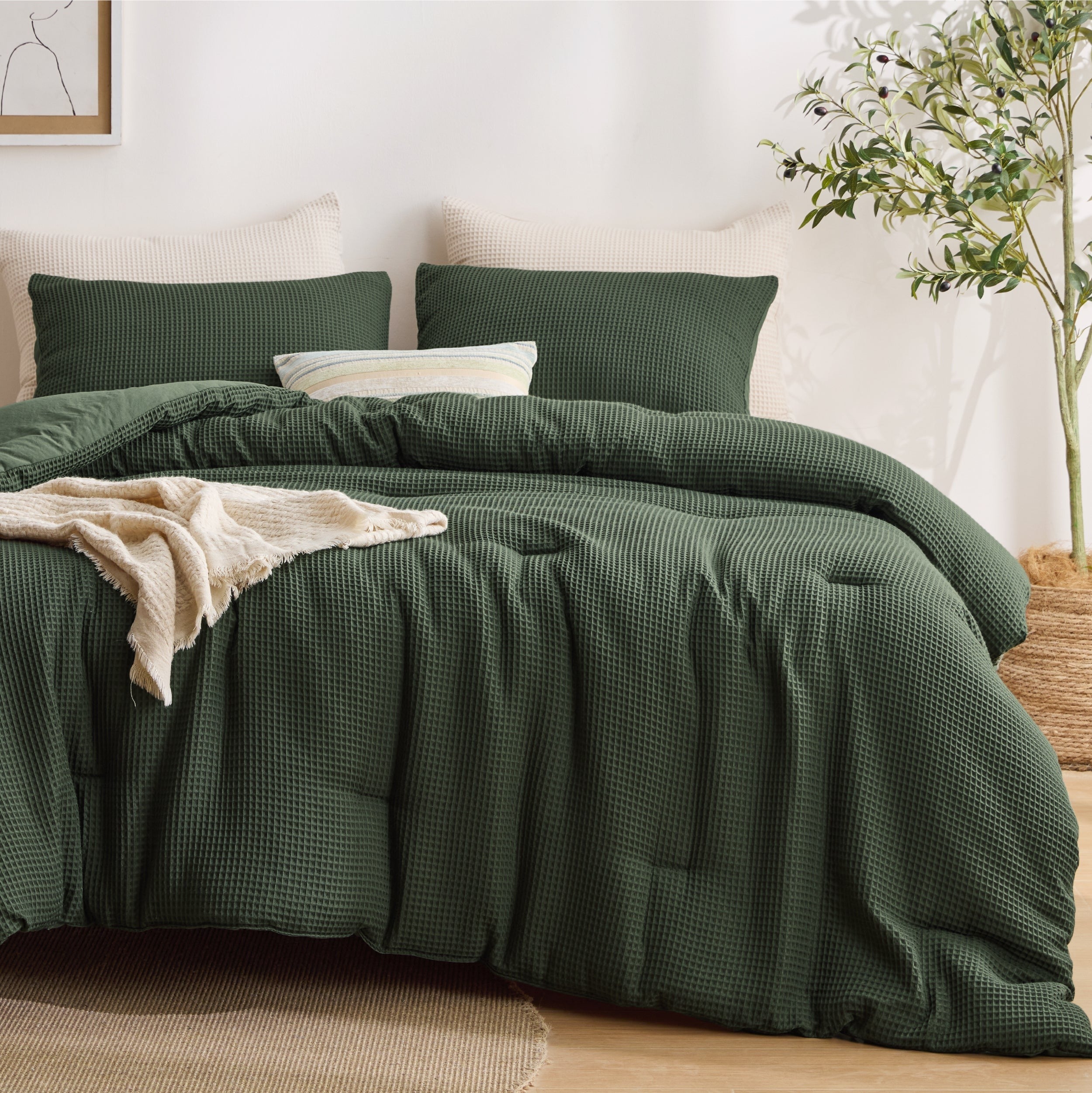 Classic Waffle Comforter Set