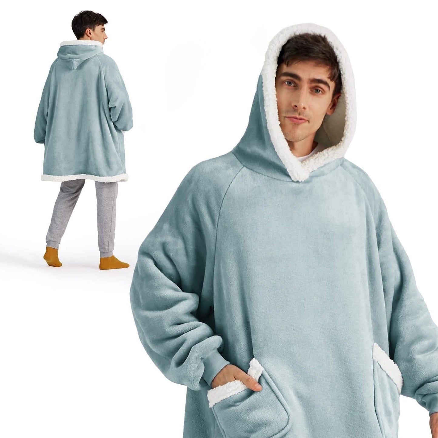 Sherpa Fleece Blanket Hoodie